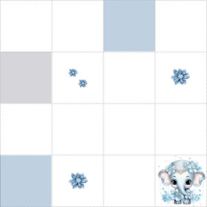 Kék Elefántos kis pálya / 15 cm mező