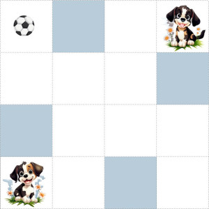 Kutya párkereső kis pálya / 15 cm mező