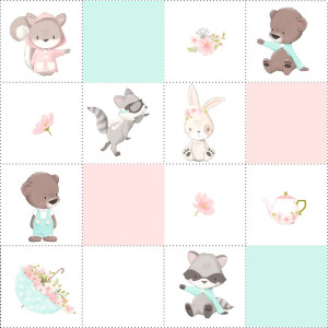 Medve, Mókus, Mosómedve kis pálya / 15 cm mező