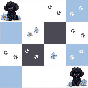 Puli kutyusos kis pálya / 15 cm mező