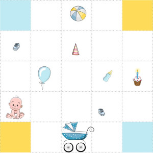 Babás közepes pálya / 15 cm mező