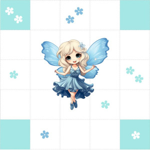 Kék Tündéres közepes pálya / 15 cm mező