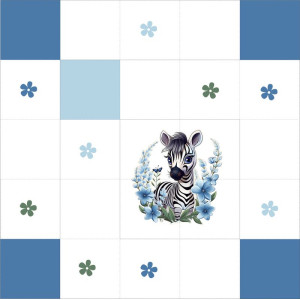 Zebrás közepes pálya / 15 cm mező