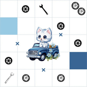 Cica Autóban közepes pálya / 15 cm mező