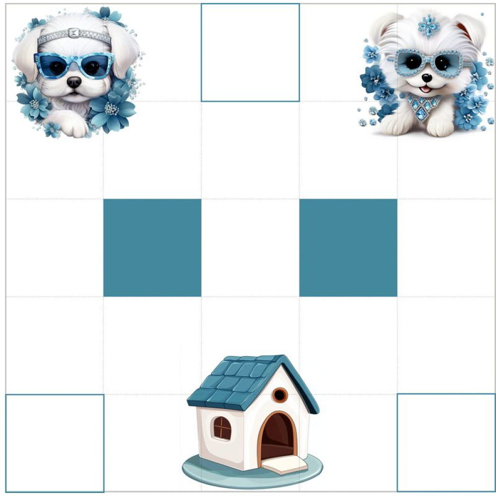 Kutyás közepes pálya / 15 cm mező