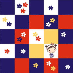 Virágios Kislány közepes pálya / 15 cm mező