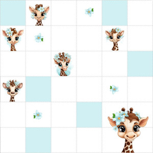 Zsiráfok és Virágok / nagy pálya / 12,5 cm mező