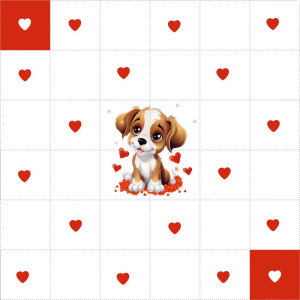 Kutya Szívkereső / nagy pálya / 12,5 cm mező