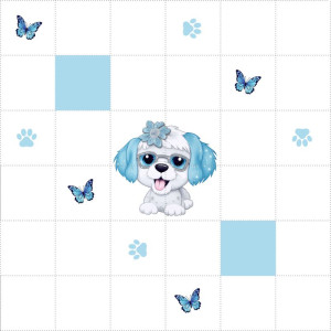 Kutya, kék Lepkék / nagy pálya / 12,5 cm mező