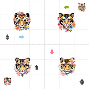 Tigrisek / nagy pálya / 12,5 cm mező