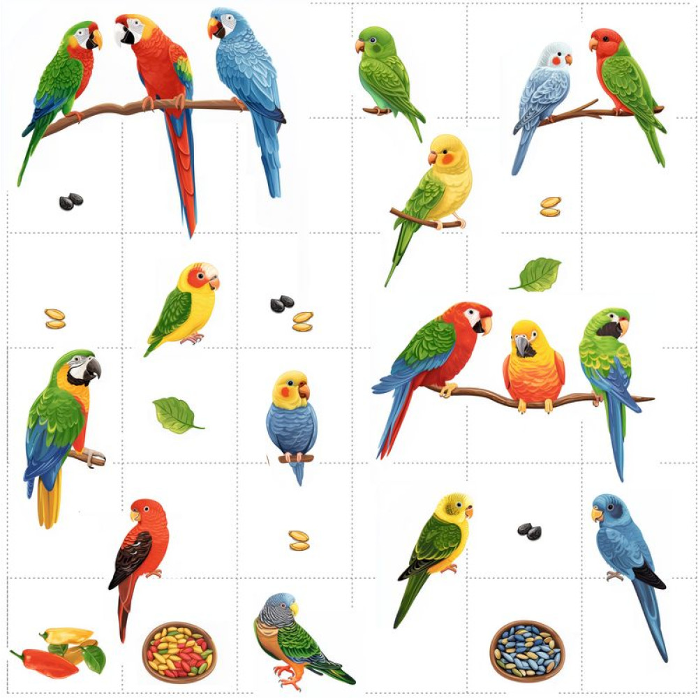 Papagájok és Eleségek / nagy pálya / 12,5 cm mező