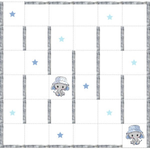 Elefánt Csillagok közt / nagy pálya / 12,5 cm mező