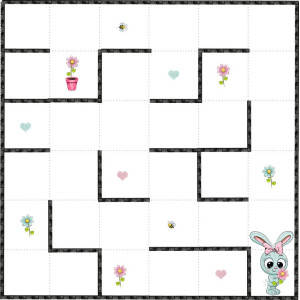 Nyuszilabirintus / nagy pálya / 15 cm mező