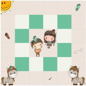 Indiántánc / nagy pálya / 12,5 cm mező