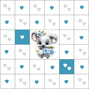 Koala - Páros - páratlan / nagy pálya / 12,5 cm mező