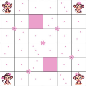 Majom Kislányok / nagy pálya / 12,5 cm mező