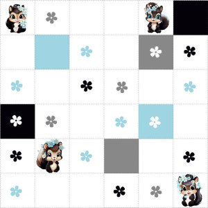 Mókus - Virággyűjtés / nagy pálya / 12,5 cm mező