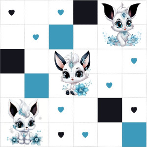 Nyuszi-Szívek / nagy pálya / 15 cm mező