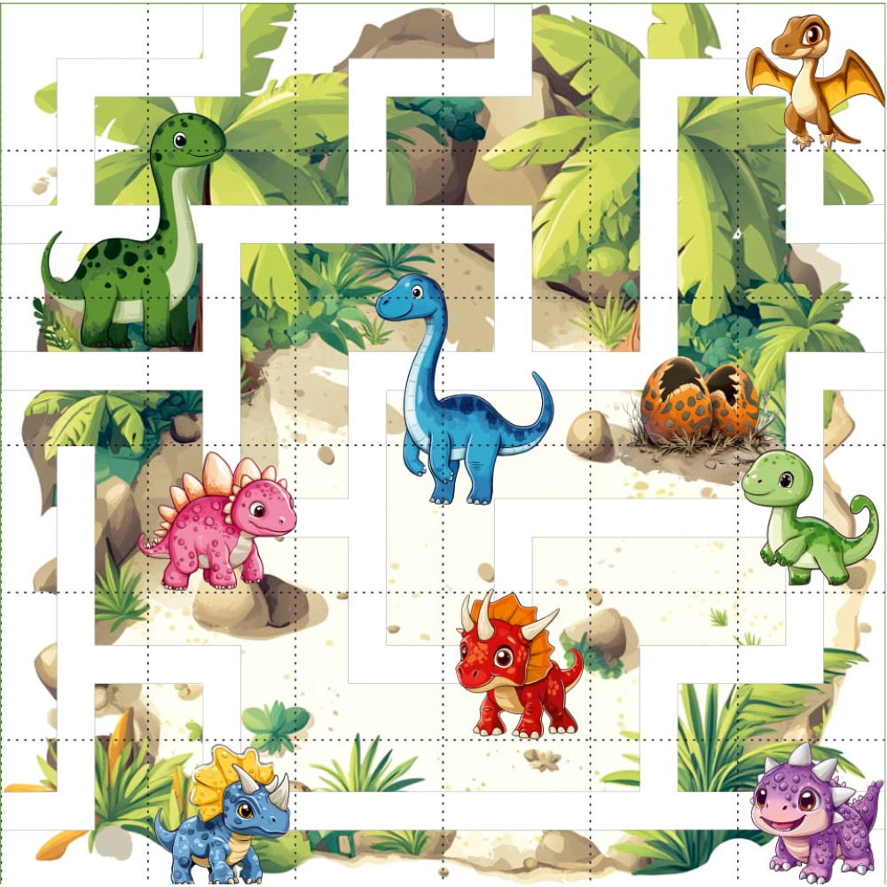 Dinoszauruszok / nagy pálya / 15 cm mező