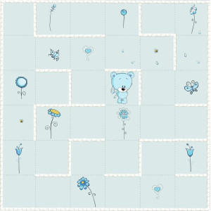 Kék macis kaland pálya / nagy pálya / 12,5 cm mező