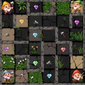 Törpék Gyémántvadászat / nagy pálya / 12,5 cm mező Törpék Gyémántvadászat / nagy pálya / 12,5 cm mező