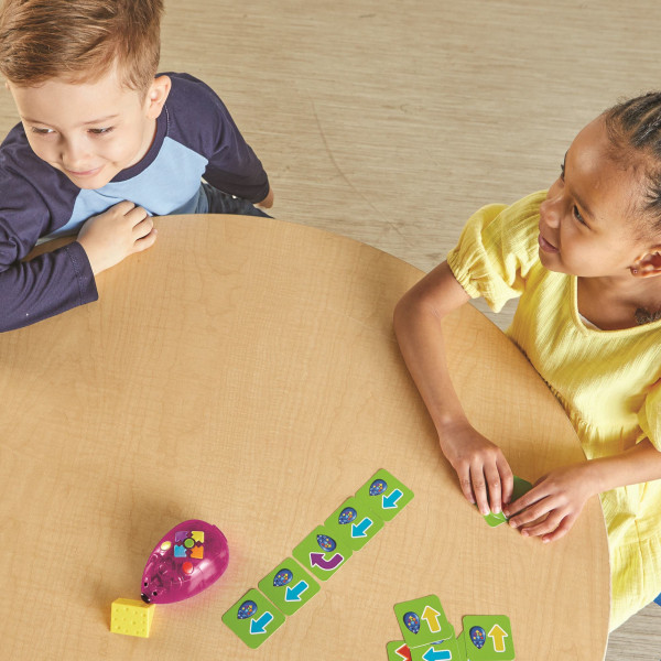 Code&Go Programozható Robot egér - újratölthető, átlátszó, lila