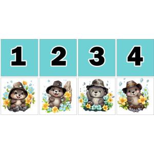 Vakondok Számkártya - 20 db