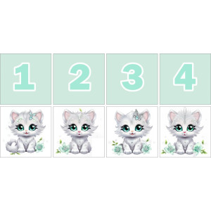 Menta Cicás Számkártya - 20 db