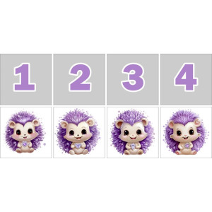 Lila Sünis Számkártya - 20 db