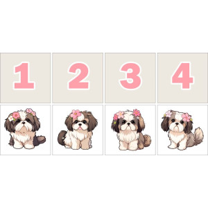 Kutyák Számkártya - 20 db