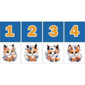 Rókás Számkártya - 20 db