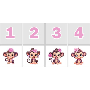 Majmos Számkártya - 20 db