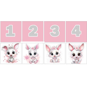 Nyuszis Számkártya - 20 db