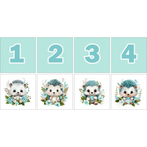 Menta Sünis Számkártya - 20 db