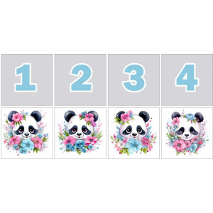 Pandamacis Számkártya - 20 db