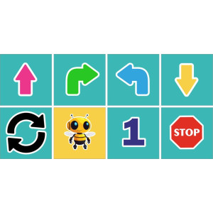 Parancskártyák, kék - 100 db