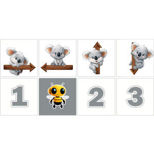 Parancskártyák, koalás - 20 db Parancskártyák, koalás - 20 db