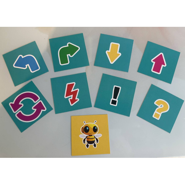 Parancskártyák, kék - 100 db